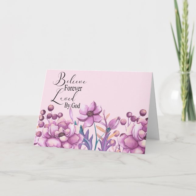 Cartão Acreditar para sempre (Frente)