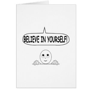 Cartão Acredite em si mesmo