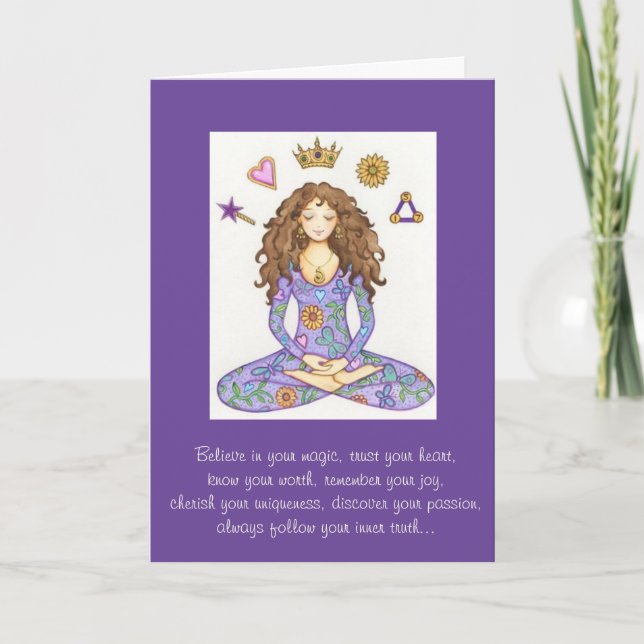 Cartão "Acredite em sua magia" (Frente)