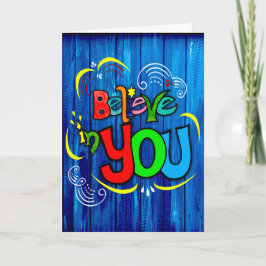 Cartão Acredite em você