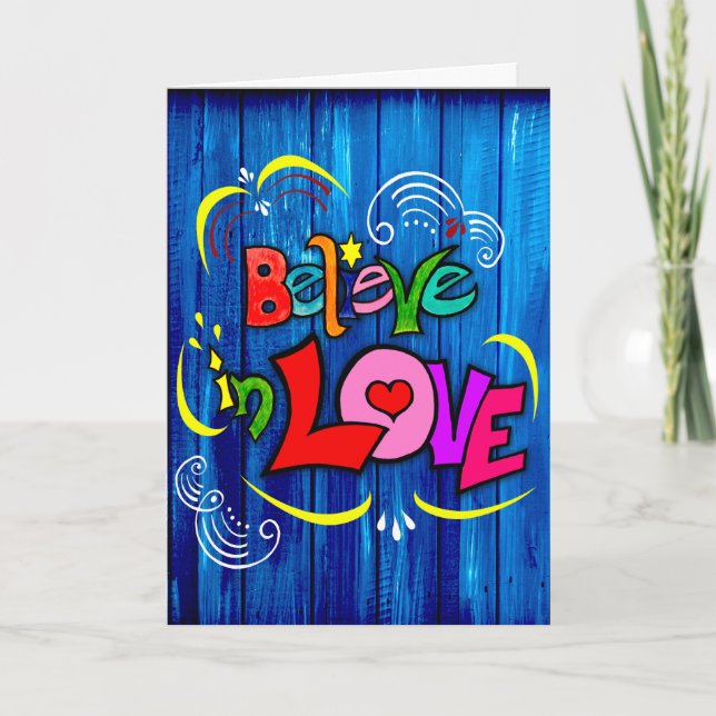 Cartão Acredite no Amor (Frente)