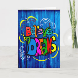 Cartão Acredite nos sonhos