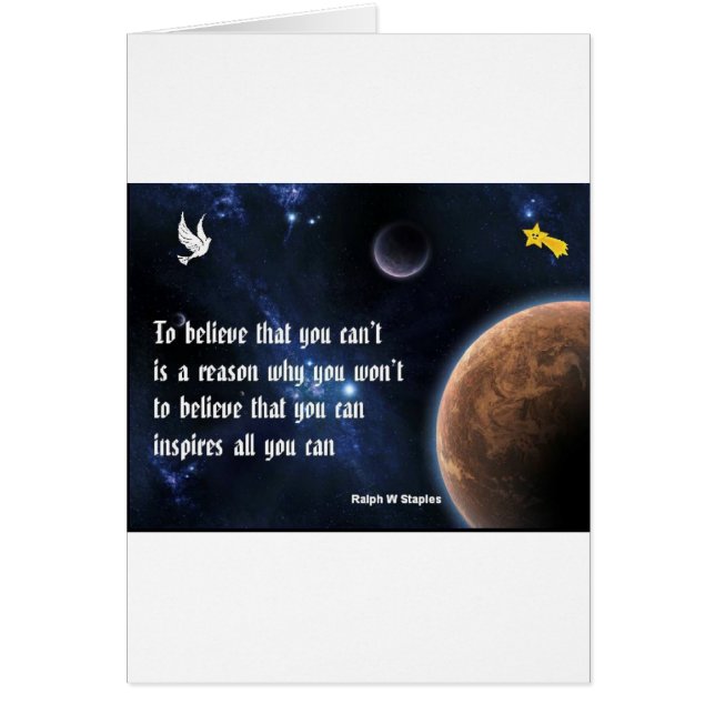 Cartão Acredite que pode (Frente)