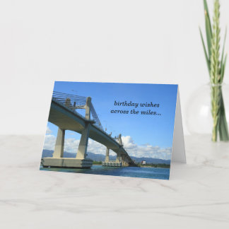 Cartão Across the Miles Birthday Card