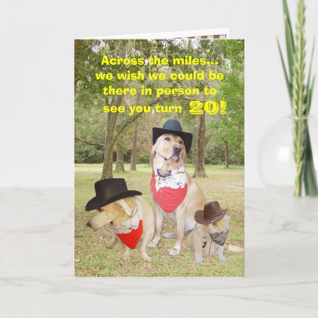 Cartão Across the miles on your birthday... (Frente)