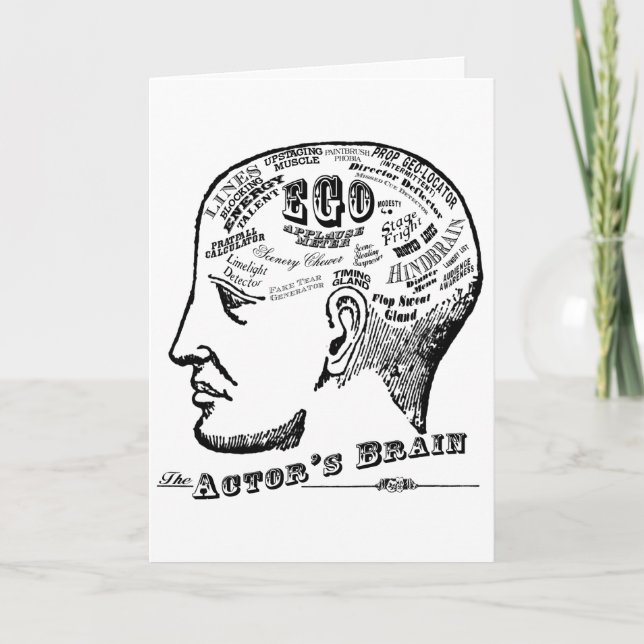 Cartão Actor's Brain Greeting Card (Frente)