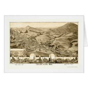 Cartão Adams, mapa panorâmico das MÃES - 1882