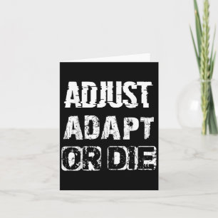 Cartão Adaptador ou Morte Inspiracional De Ajuste - Cotaç