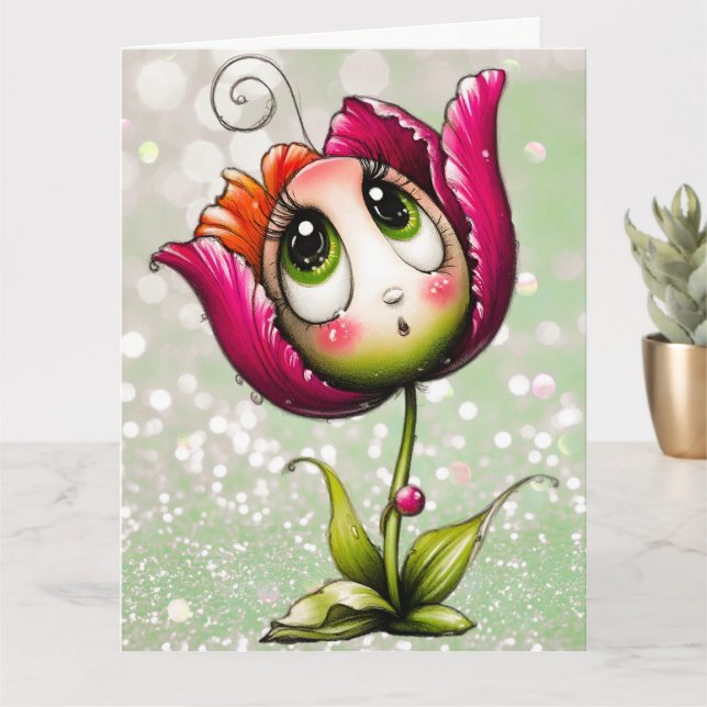 Cartão Add your special message  (Planta pequena)