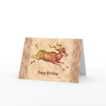 Addax - Antelope Birthday para amigo louco selvage