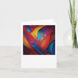 Cartão Adesivo de Geometria Abstrata Vibrante Iv