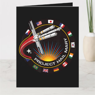 Cartão Adesivo de Missão Espacial