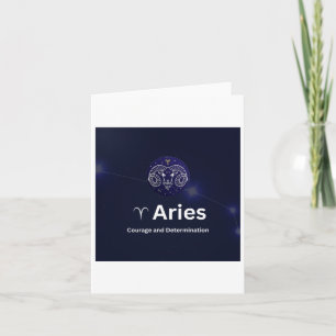 Cartão Adesivo do Signo de Áries