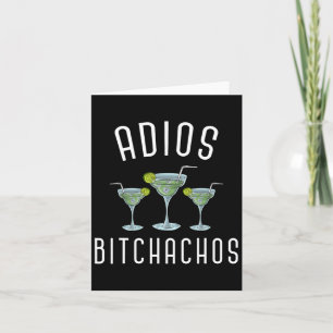 Cartão Adeus Achos Festa Mexicana Divertida Margarita Cin