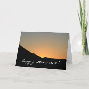 Cartão adeus ao pôr do sol