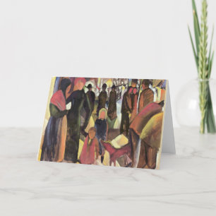 Cartão Adeus, famosa pintura de August Macke