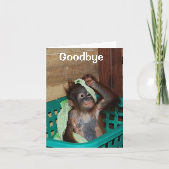 Cartão Adeus, Serei Perdido (Frente)