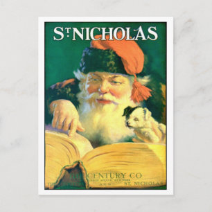 CARTÃO ADIANTADO RARO DO LIVRO DE W DO PAPAI NOEL