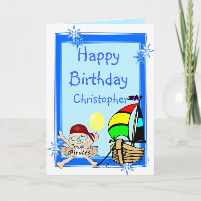 Cartão Adicionar o texto Aniversário (Frente)