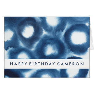 Cartão Adicionar seu texto Círculos de Impressão de Aqu