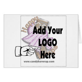 Cartão Adicione o LOGOTIPO da sua empresa como presentes 