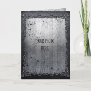 Cartão Adicione o quadro Gótico preto da sua fotografia