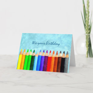 Cartão Adicione Qualquer Saudação De Aniversário Com Cor