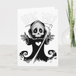 Cartão Adicione Seu Próprio Texto: Grim Reaper Hug