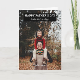 Cartão Adicione sua foto a esta Foto Feliz Dia dos Pais