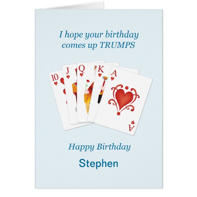 Cartão Adicione um nome Aniversário, Casa de Cheios (Frente)