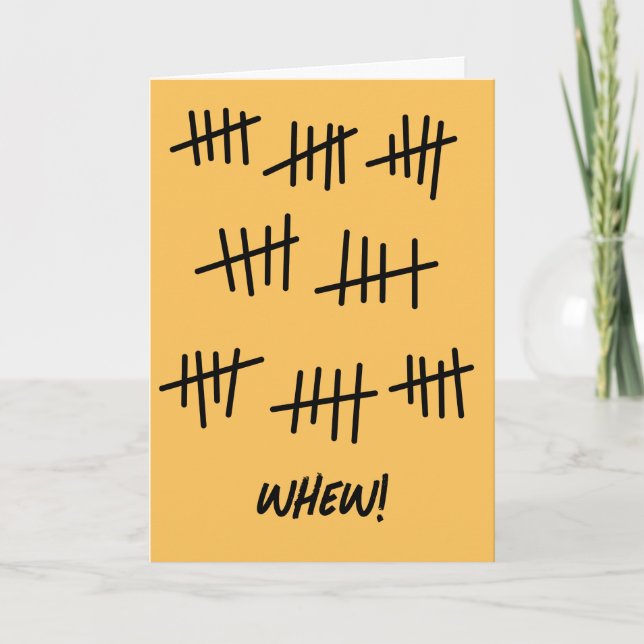 Cartão Adicione um nome contando para uma placa de aniver (Frente)