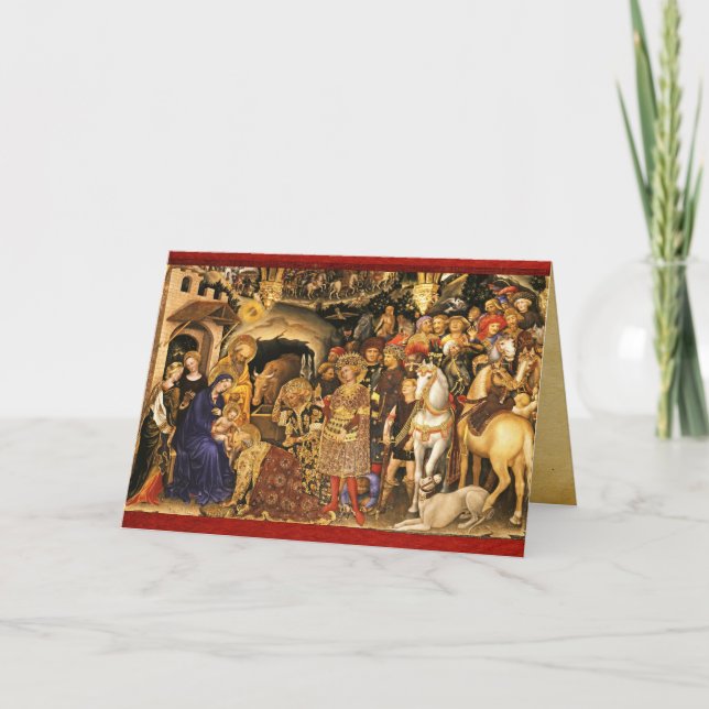 Cartão ADIORAÇÃO DOS MAGOS Gentile Da Fabriano, Natal  (Frente)