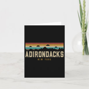Cartão Adirondacks Montanhas Vintage Caminhando Campanha