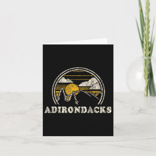 Cartão Adirondacks New York Ny T Shirt Vintage Hiking Mou