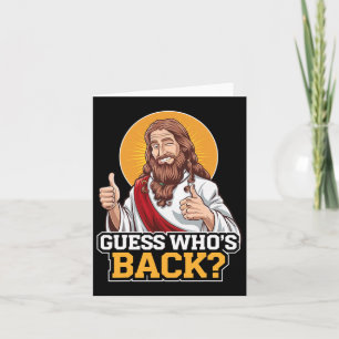 Cartão Adivinha quem é Byck Jesus Páscoa na Sexta-Feira S