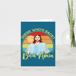 Cartão Adivinhe Quem Está De Volta Feliz Páscoa Jesus Cri