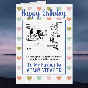 Cartão Administrador Feliz Aniversário