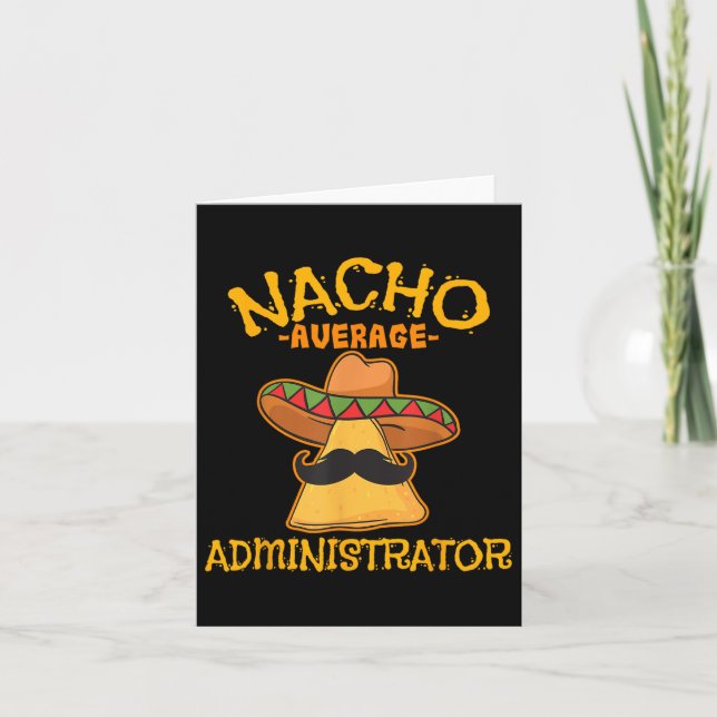Cartão Administrador Médio de Nacho Cinco de Mayo (Frente)