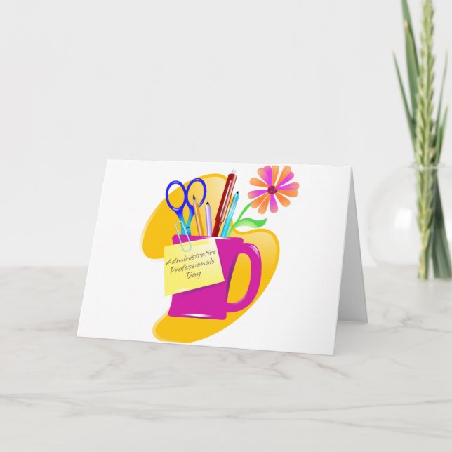 Cartão Administrative Professionals Day Design (Frente)