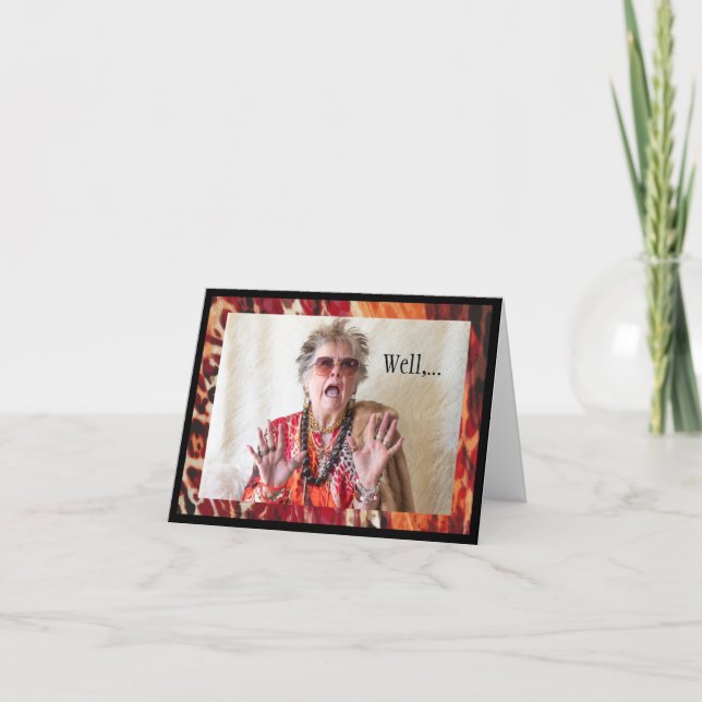 Cartão Admitir com humor não é como planejado (Frente)