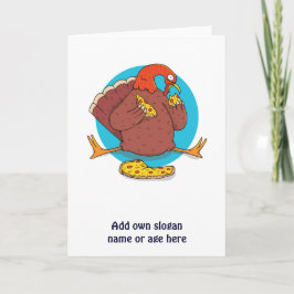 Cartão Adolescente Legal Dia de Ação de Graças Peru Comen