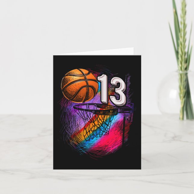 Cartão Adolescente Oficial de Basquete de 13 anos de idad (Frente)