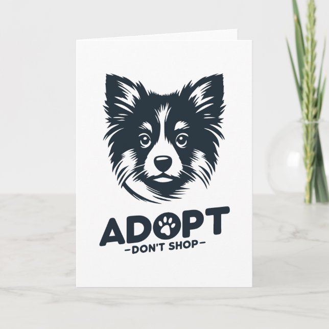 Cartão Adopt don't shop 3 (Frente)