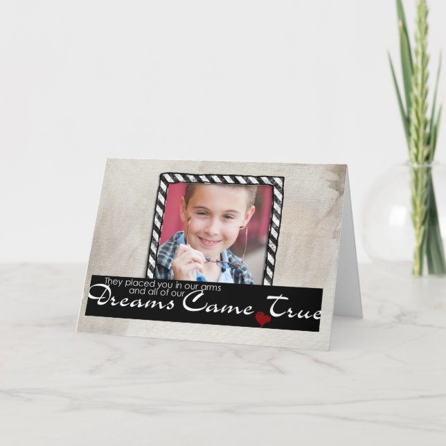 Cartão adoption child greeting card (Frente)