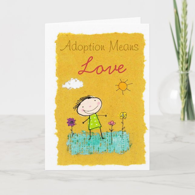 Cartão adoption congratulations card (Frente)