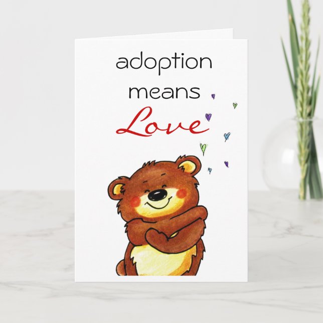 Cartão adoption congratulations card (Frente)