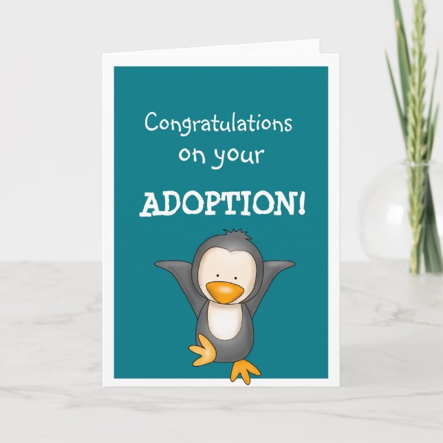 Cartão Adoption congratulations greetings (Frente)