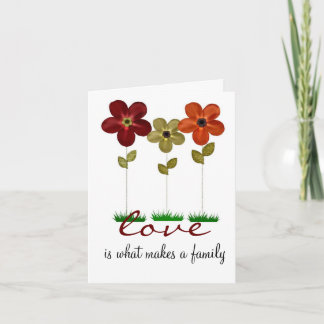 Cartão adoption family card