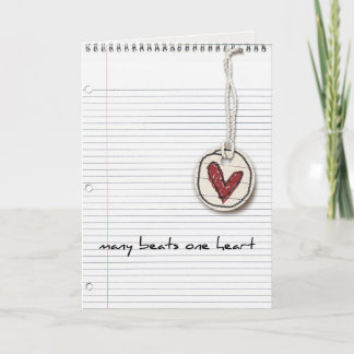 Cartão adoption greeting card