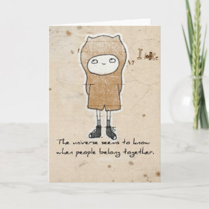 Cartão adoption greeting card